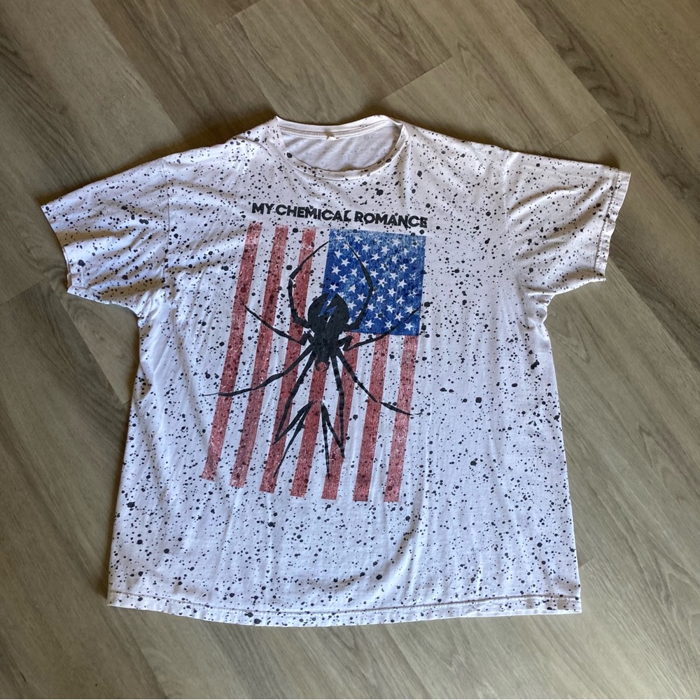 My Chemical Romance band T Sz 2XL Vintage Y2K Unisex Grunge Emo Rock Distressed